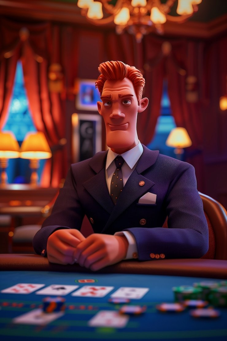 Live Blackjack table with dealer and cards